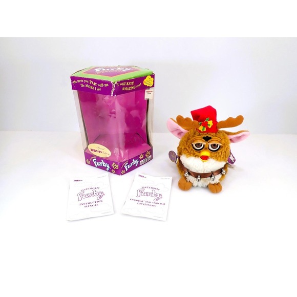Tigerlily Other - Vtg. 1999 Tiger Furby Special KB Toys Edition Reindeer Holiday Tested Works Box